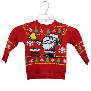 New Peanuts Snoopy Christmas Sweater 2T Toddler Unisex Boy Girl Ugly Christmas